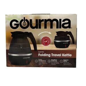 NEW Gourmia GK360 Travel Foldable Electric Kettle .75 QT Silicone Collapses